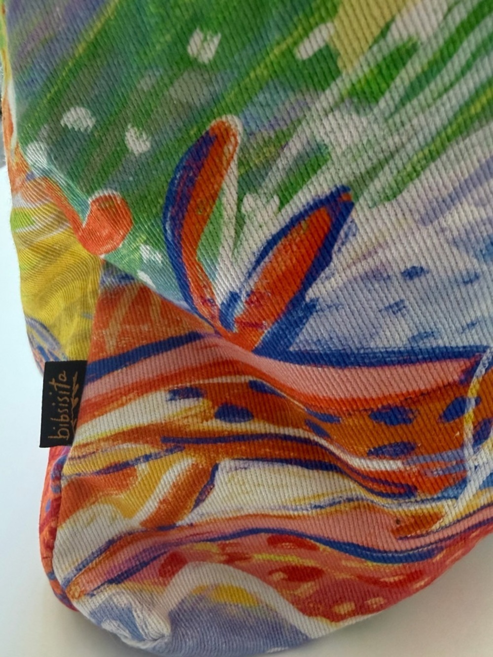 Kultura Filipino Colorful Ocean Artwork Canvas Tote Bag - Picture 3 of 6